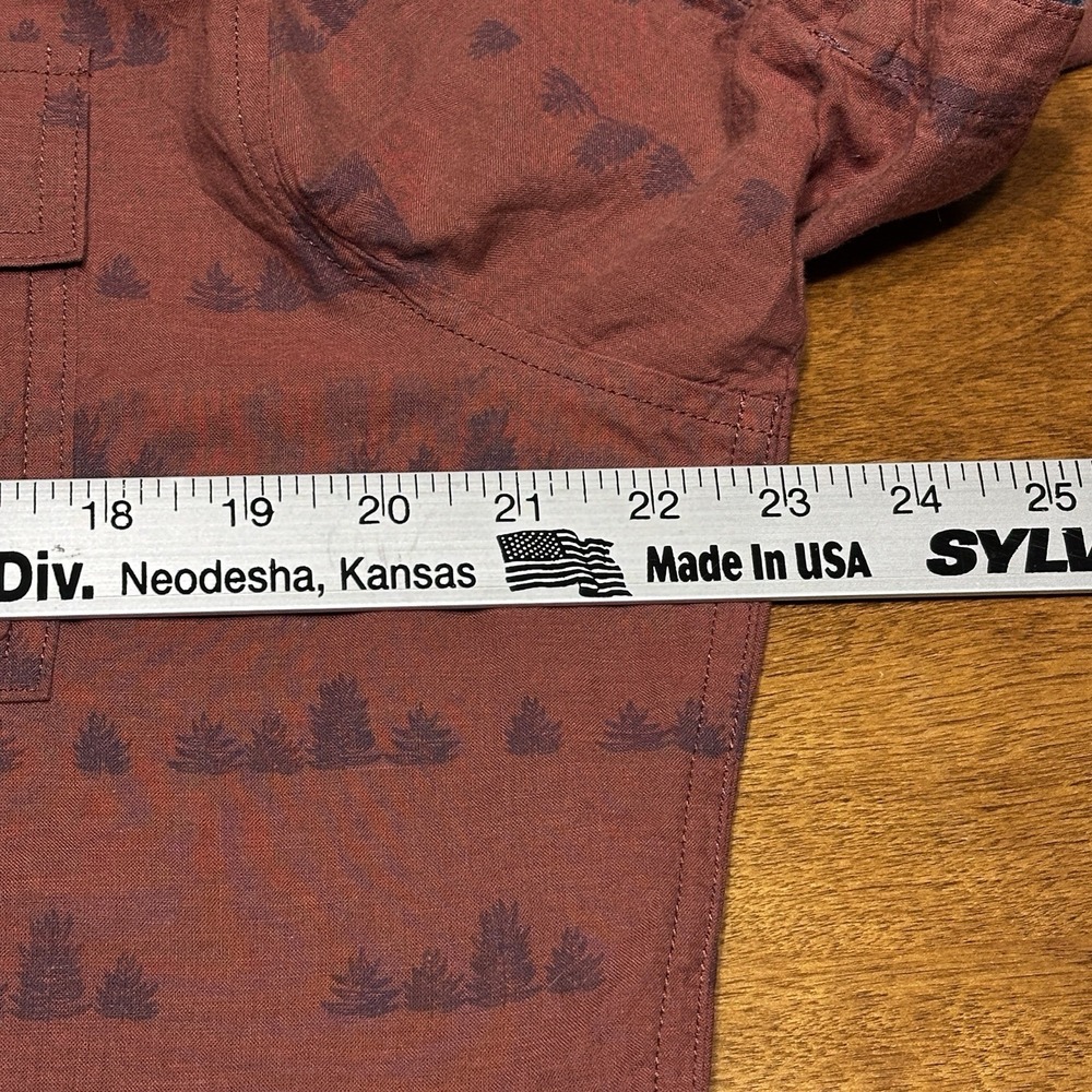 KUHL Thrive Rust Tree 7462 Button Short Sleeve Shirt Hiking Lightweight‎ Medium - Picture 11 of 13